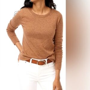 J Crew Brown Teddie Cashmere Sweater XL